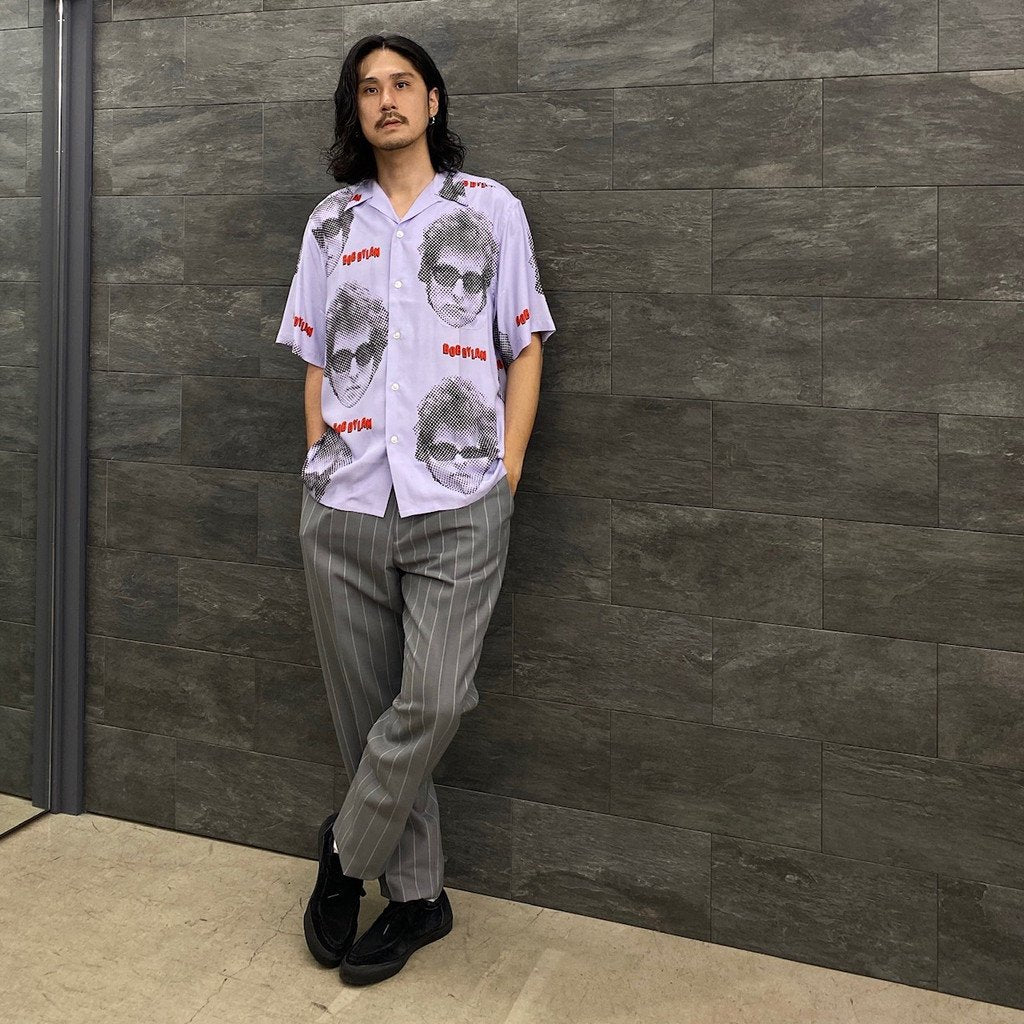 BOB DYLAN | S/S HAWAIIAN SHIRT #PURPLE [BOBDYLAN-WM-HI01]