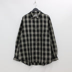 ORIGINAL CHECK L/S SHIRTS #BLACK [22SS-FS-10]