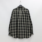 ORIGINAL CHECK L/S SHIRTS #BLACK [22SS-FS-10]