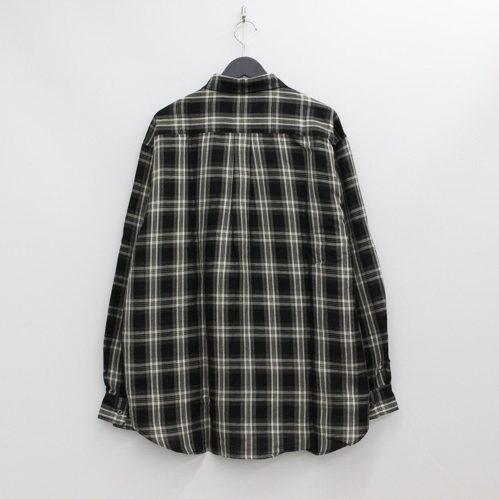 ORIGINAL CHECK L/S SHIRTS #BLACK [22SS-FS-10]