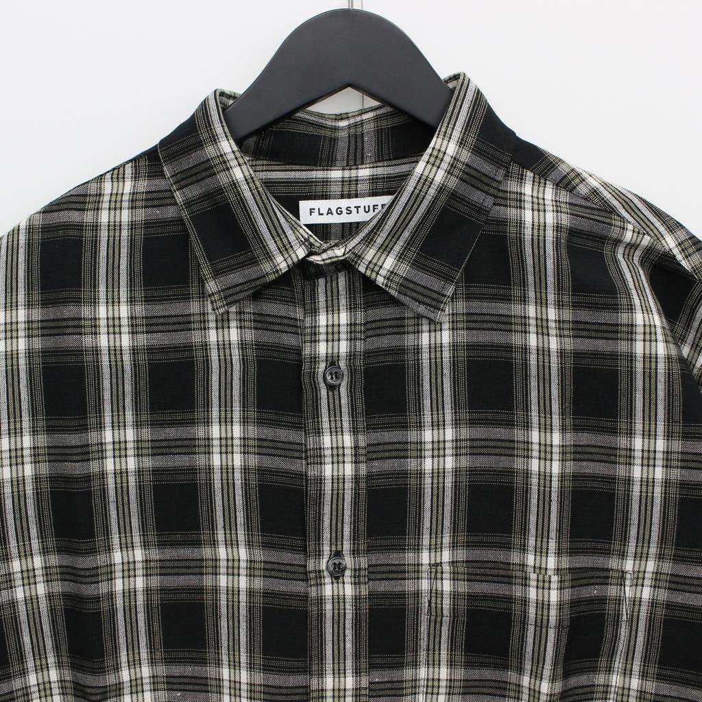 ORIGINAL CHECK L/S SHIRTS #BLACK [22SS-FS-10]