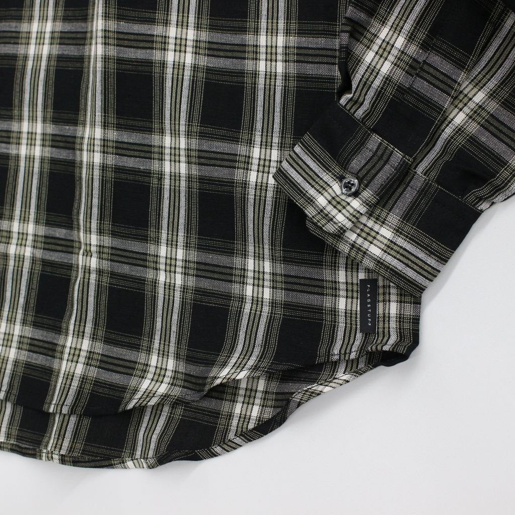 ORIGINAL CHECK L/S SHIRTS #BLACK [22SS-FS-10]