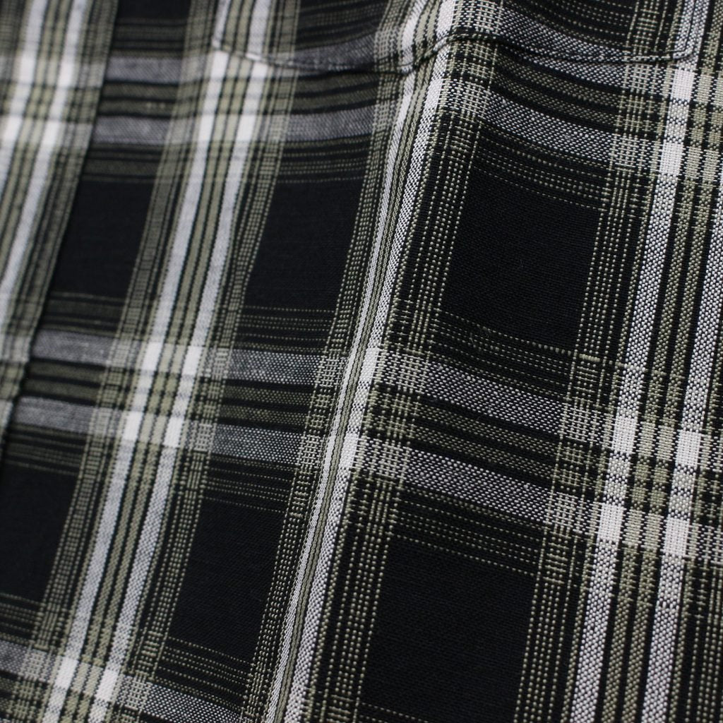 ORIGINAL CHECK L/S SHIRTS #BLACK [22SS-FS-10]