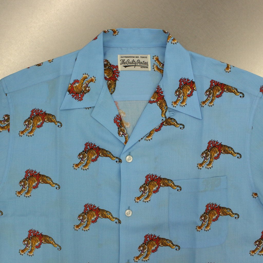 TIM LEHI | S/S HAWAIIAN SHIRT (TYPE 5) #L-BLUE [TIMLEHI-WM-HI30]