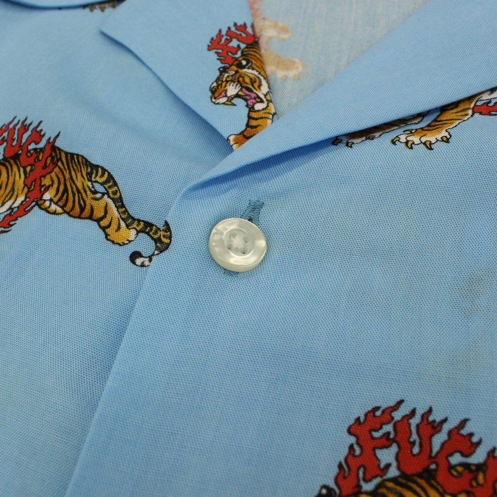 TIM LEHI | 短袖夏威夷襯衫（5 型）#L-藍色 [TIMLEHI-WM-HI30]