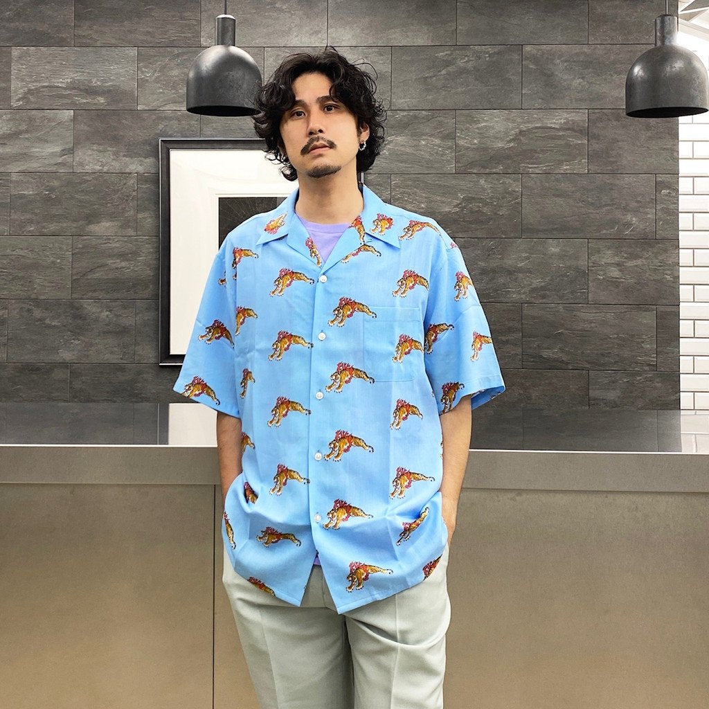 TIM LEHI | S/S HAWAIIAN SHIRT (TYPE 5) #L-BLUE [TIMLEHI-WM-HI30]