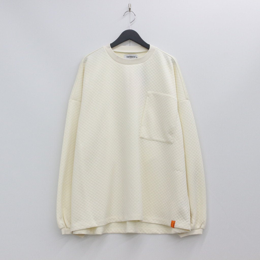 QUILTING CREW SWEAT #IVORY [SS22-SW02]