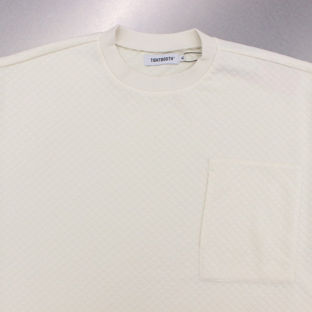 QUILTING CREW SWEAT #IVORY [SS22-SW02]