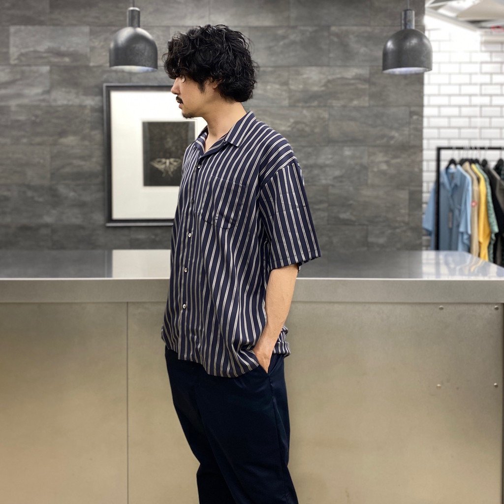 條紋 OP 襯衫 #海軍藍 [SC2210-SH10]