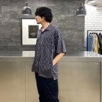 條紋 OP 襯衫 #海軍藍 [SC2210-SH10]