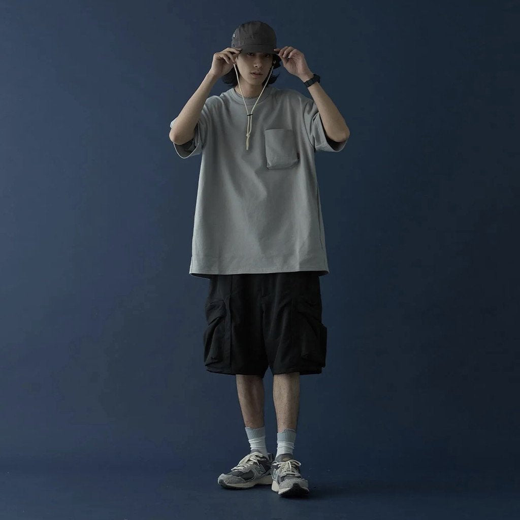 「Archetype-01」 3D Pocket Tee #L-Gray [GOOPi-22SS-APR-04]