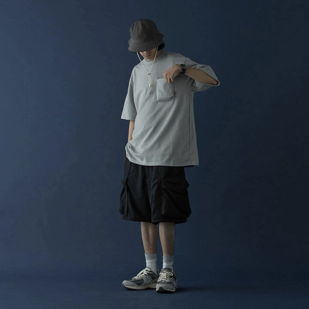 「Archetype-01」 3D Pocket Tee #L-Gray [GOOPi-22SS-APR-04]