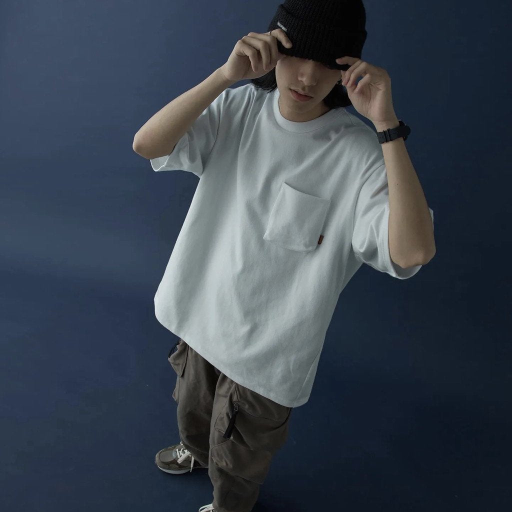 「Archetype-01」3D 口袋 T 卹 #白色 [GOOPi-22SS-APR-04]