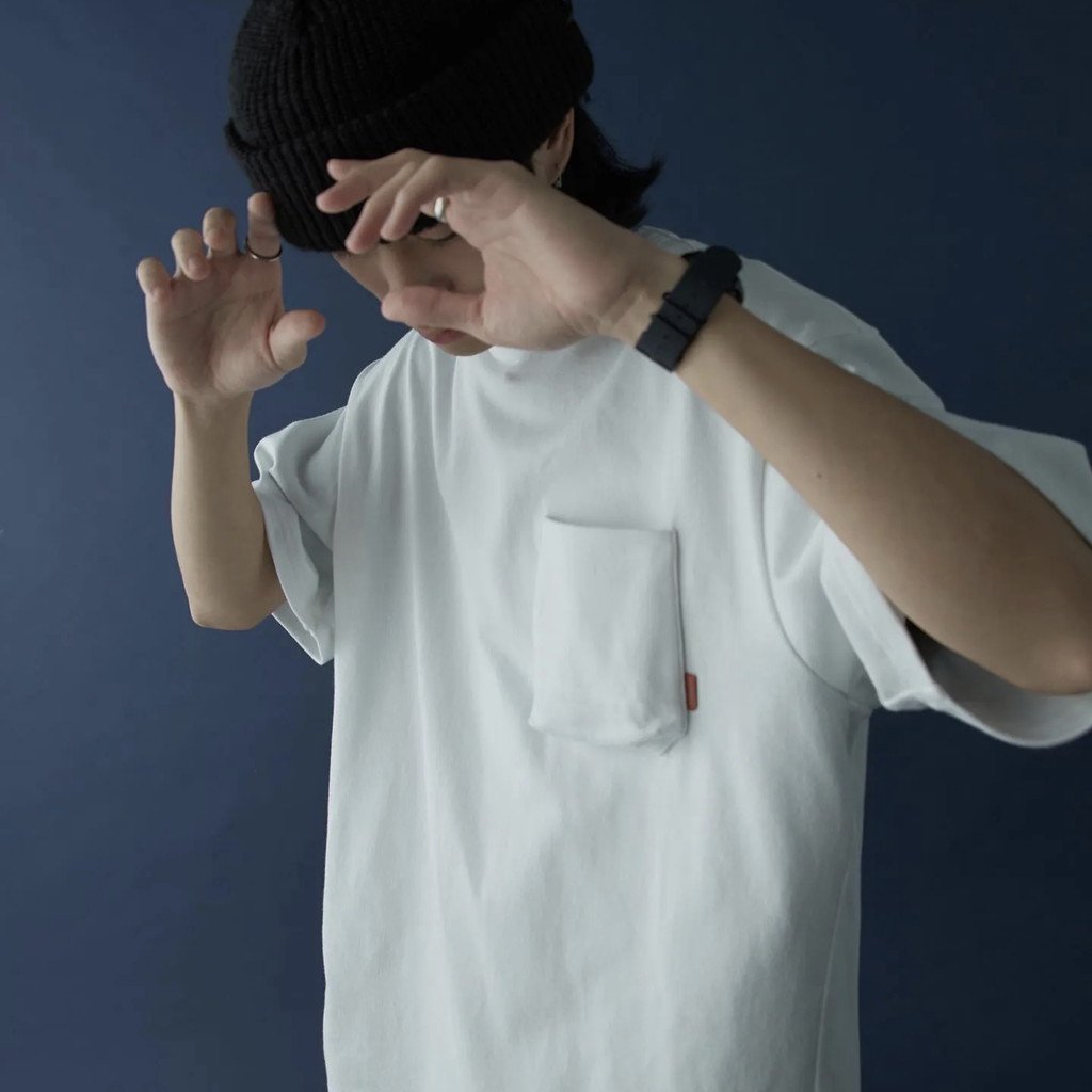 「Archetype-01」3D 口袋 T 卹 #白色 [GOOPi-22SS-APR-04]