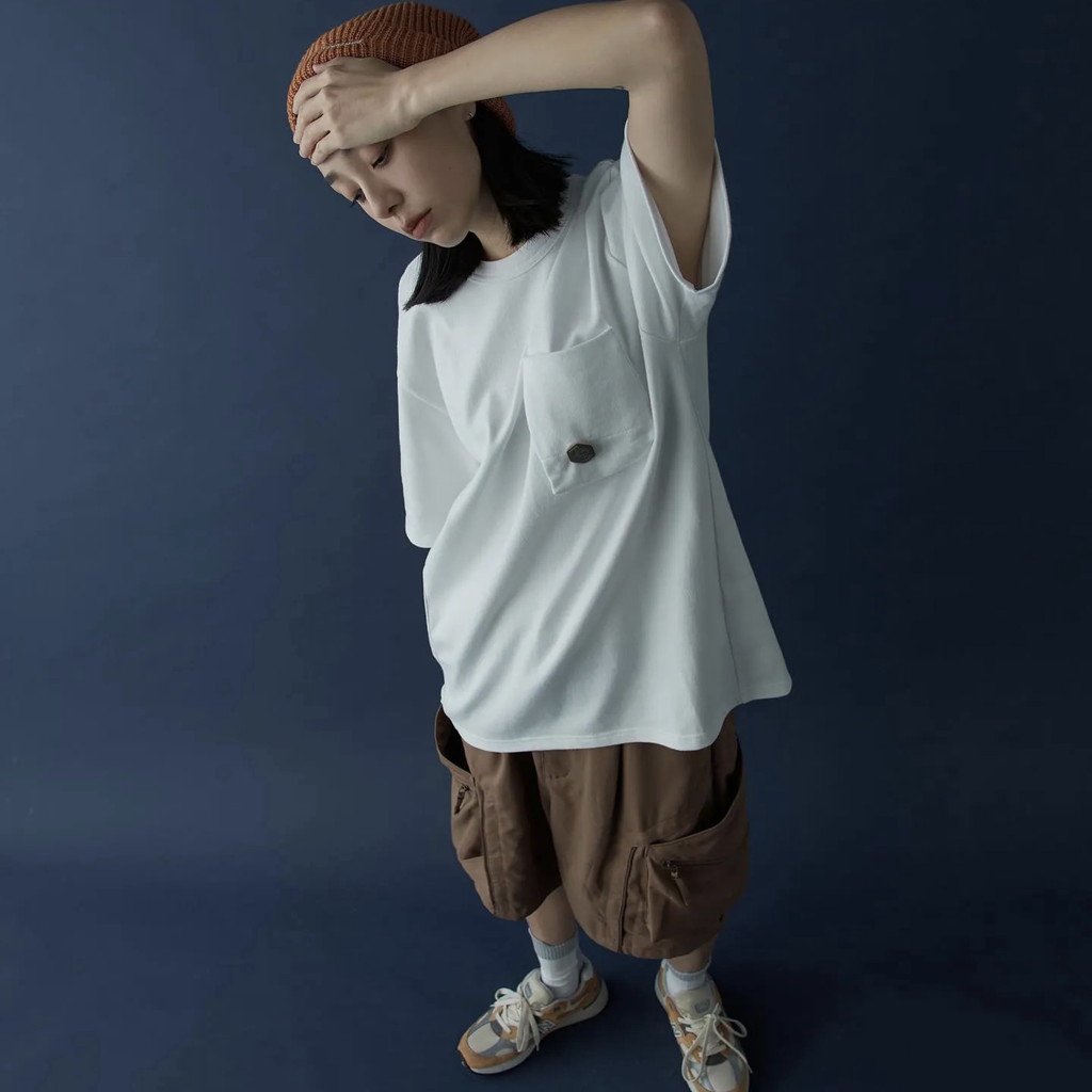 「Archetype-01」3D 口袋 T 卹 #白色 [GOOPi-22SS-APR-04]