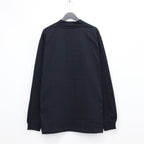 MOCK NECK LONG SLEEVE TEE #BLACK [209]