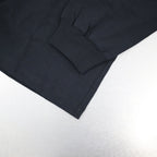 MOCK NECK LONG SLEEVE TEE #BLACK [209]