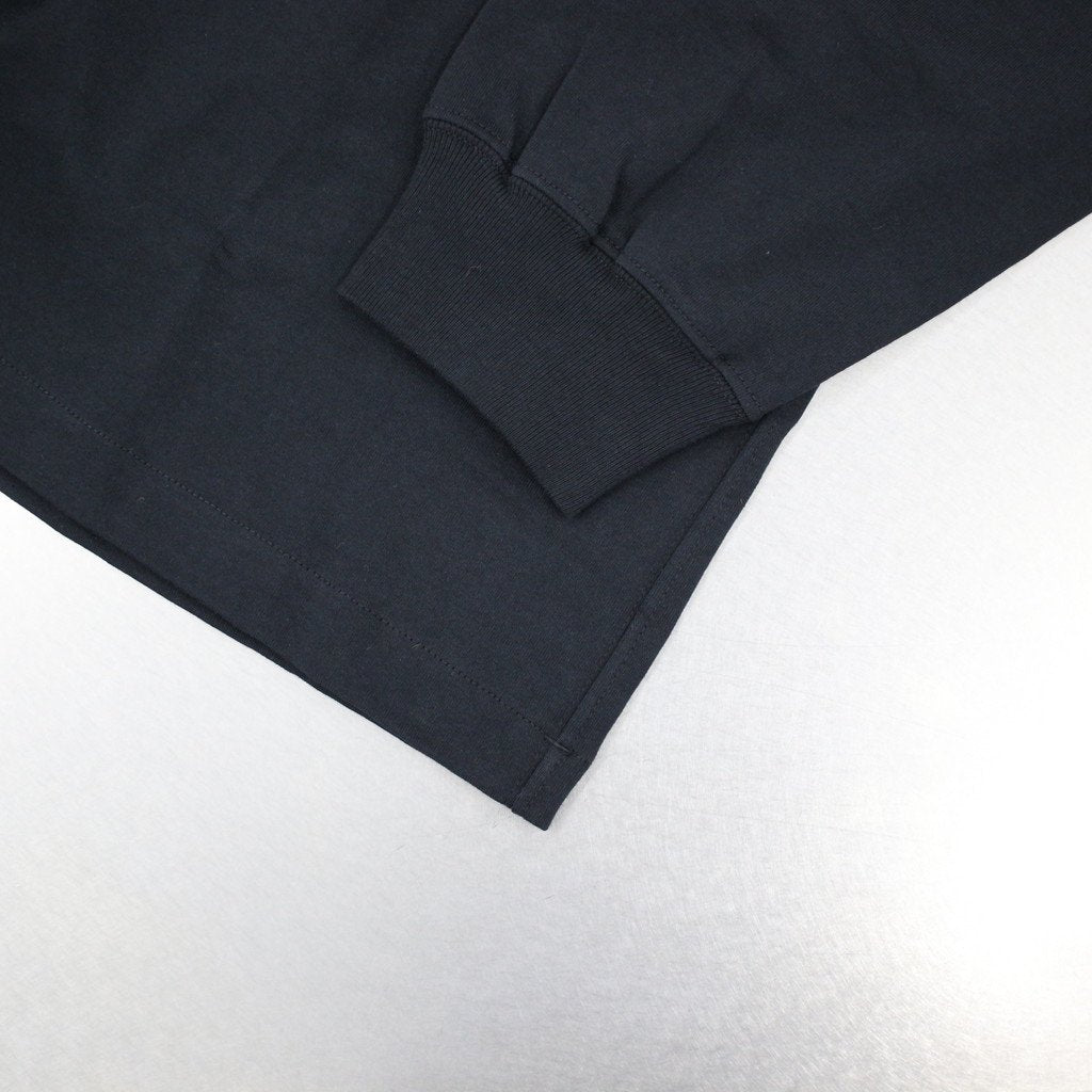 MOCK NECK LONG SLEEVE TEE #BLACK [209]
