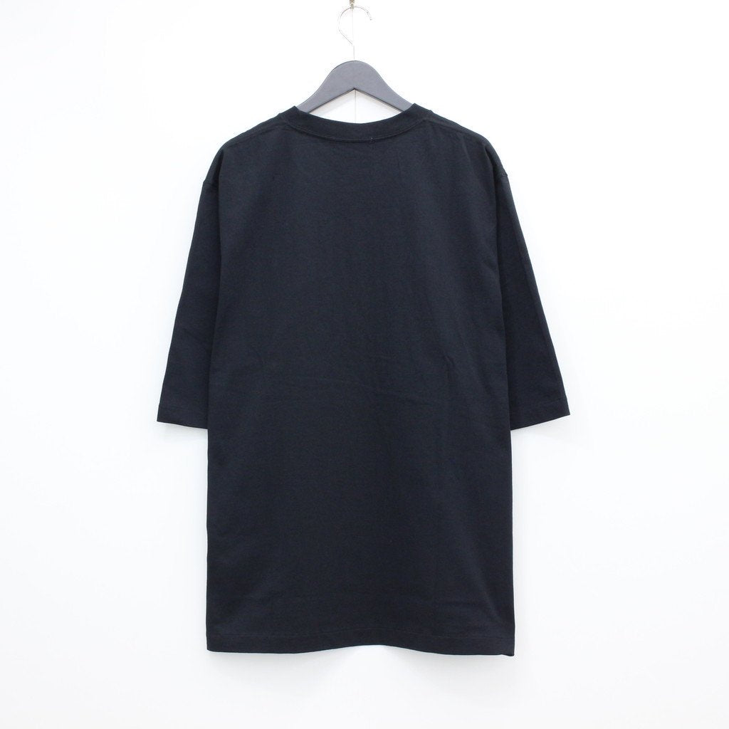 BASIC MID SLEEVE TEE #BLACK [202]