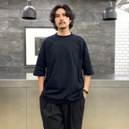 BASIC MID SLEEVE TEE #BLACK [202]