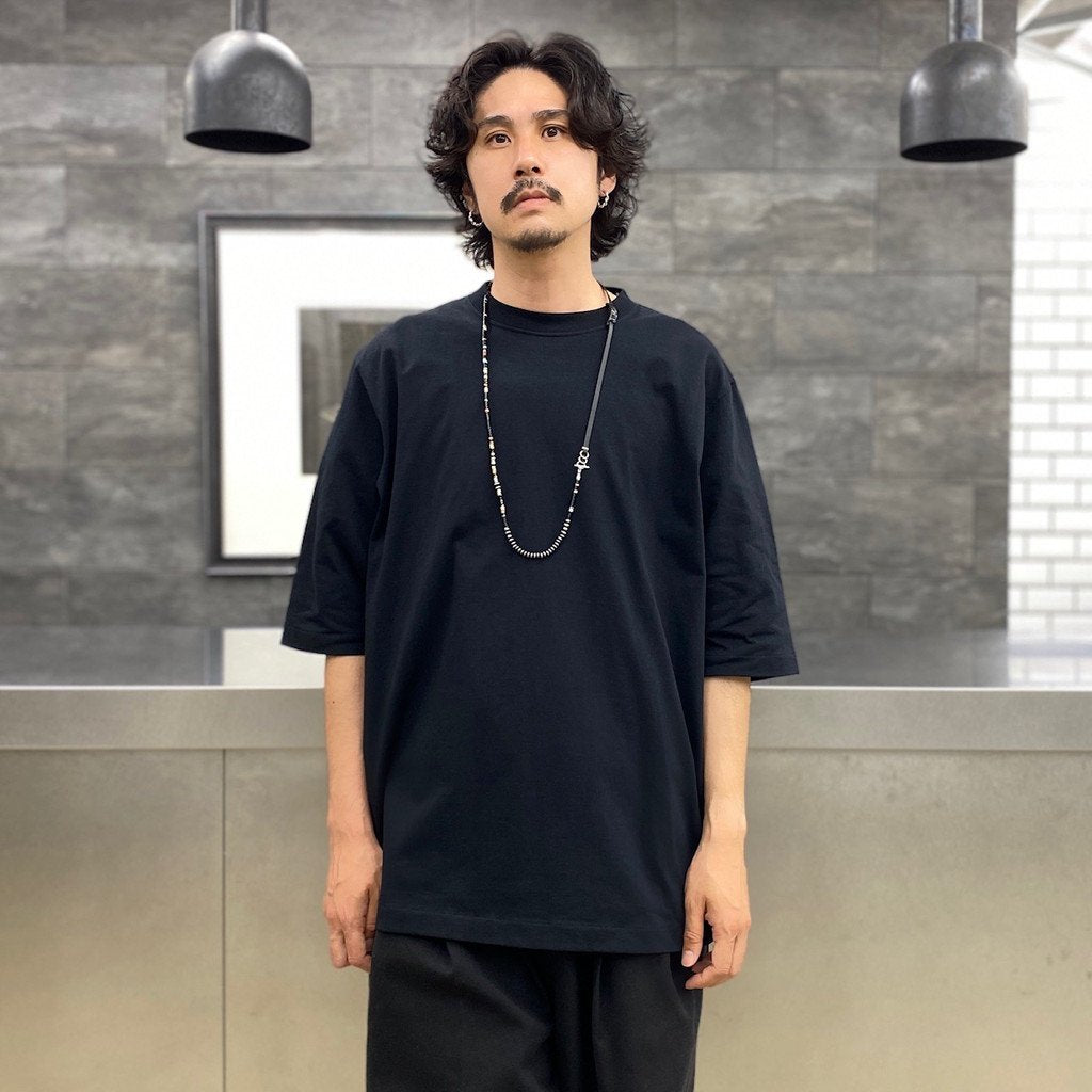 FIT FOR | フィットフォー BASIC MID SLEEVE TEE #BLACK [202