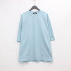 BASIC MID SLEEVE TEE #EMERALD BLUE [202]