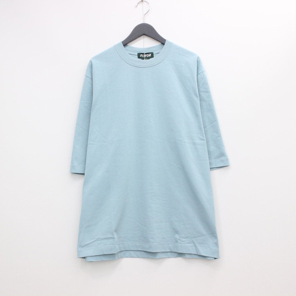 BASIC MID SLEEVE TEE #EMERALD BLUE [202]