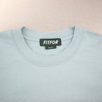 BASIC MID SLEEVE TEE #EMERALD BLUE [202]