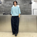 BASIC MID SLEEVE TEE #EMERALD BLUE [202]