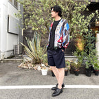 PLEATED SHORT TROUSERS (TYPE 10) #NAVY [22SS-WMP-PT10]