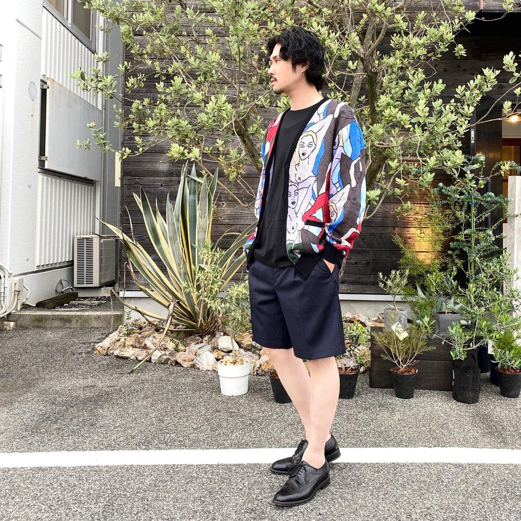 PLEATED SHORT TROUSERS (TYPE 10) #NAVY [22SS-WMP-PT10]