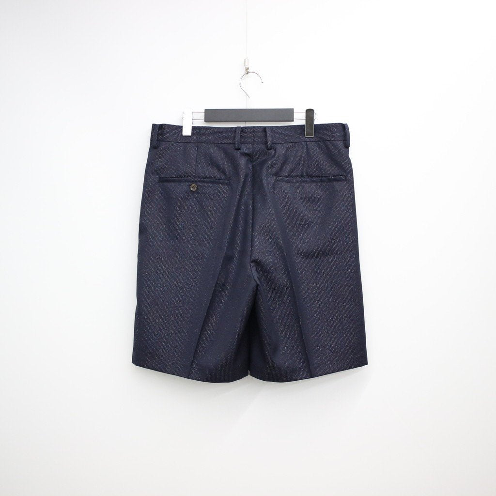 PLEATED SHORT TROUSERS (TYPE 10) #NAVY [22SS-WMP-PT10]