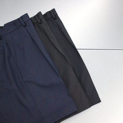 PLEATED SHORT TROUSERS (TYPE 10) #NAVY [22SS-WMP-PT10]