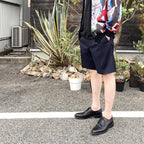 PLEATED SHORT TROUSERS (TYPE 10) #NAVY [22SS-WMP-PT10]
