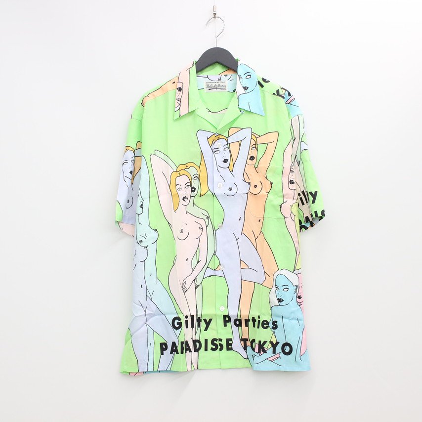 HAWAIIAN SHIRT S/S (TYPE 3) #L-GREEN [22SS-WMS-HI03]