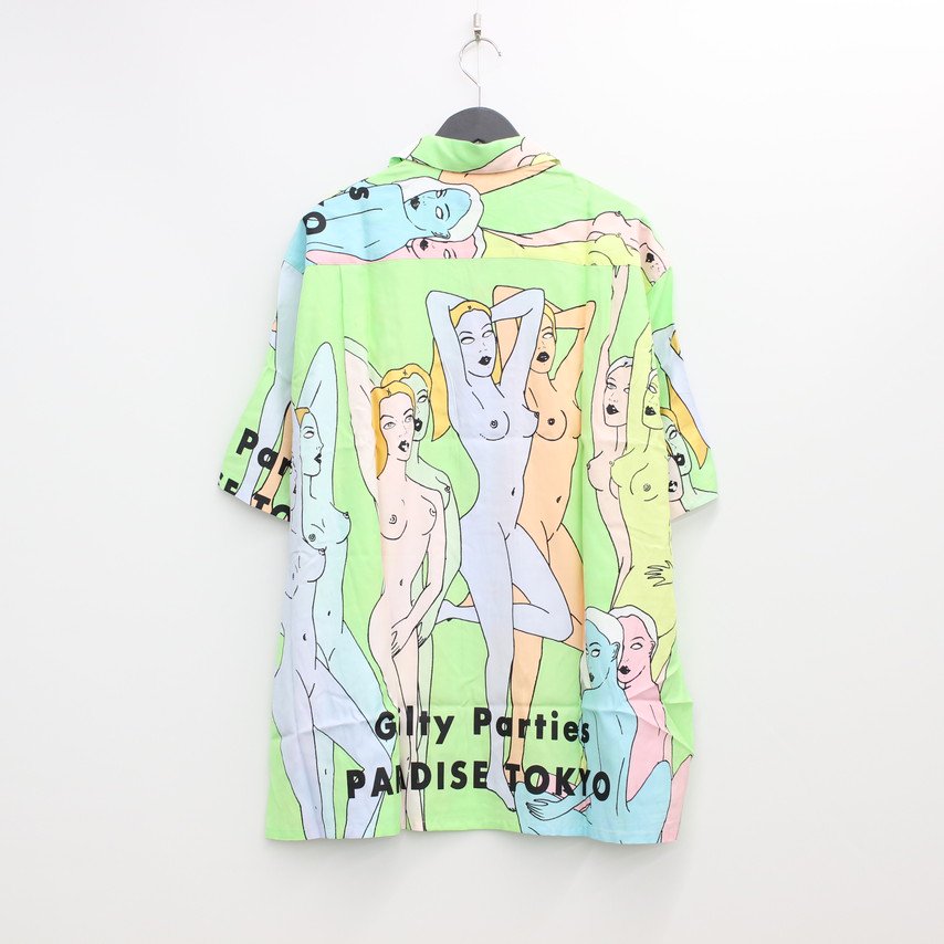 HAWAIIAN SHIRT S/S (TYPE 3) #L-GREEN [22SS-WMS-HI03]