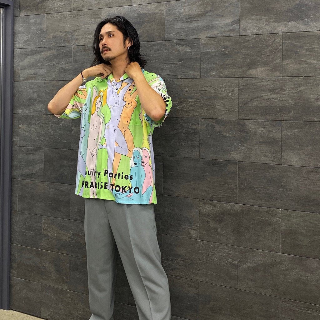 WACKO MARIA | ワコマリア HAWAIIAN SHIRT S/S (TYPE 3) #L-GREEN