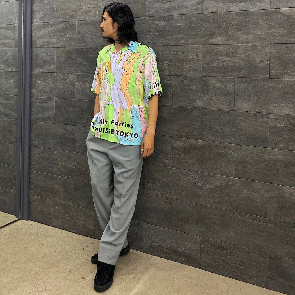 WACKO MARIA | ワコマリア HAWAIIAN SHIRT S/S (TYPE 3) #L-GREEN [22SS-WMS-HI03]