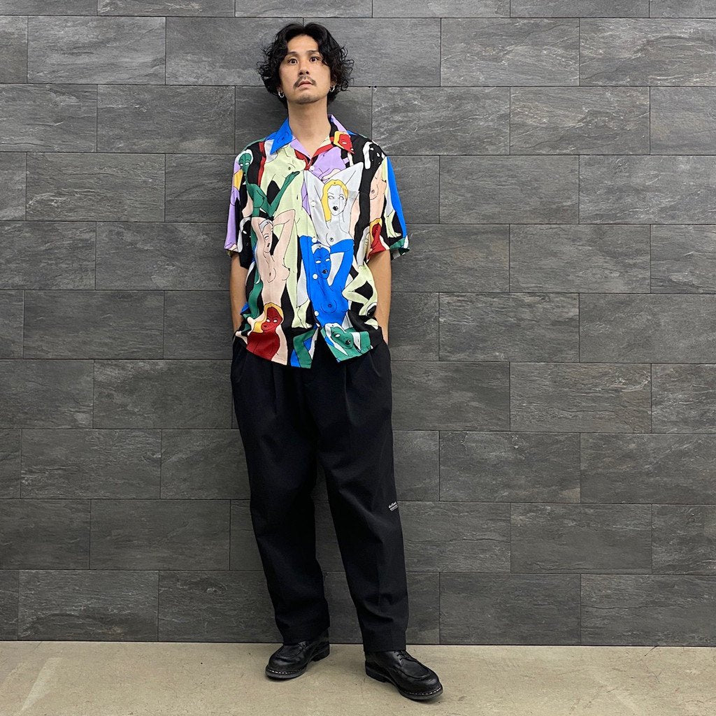 HAWAIIAN SHIRT S/S (TYPE 2) #BLACK [22SS-WMS-HI02]