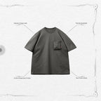 "Archetype-01" 3D Pocket Tee #Mud [GOOPi-22SS-MAY-02]