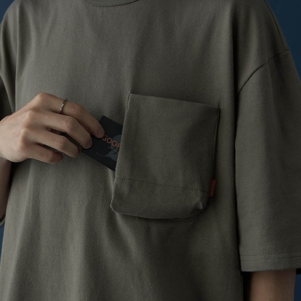 "Archetype-01" 3D Pocket Tee #Mud [GOOPi-22SS-MAY-02]
