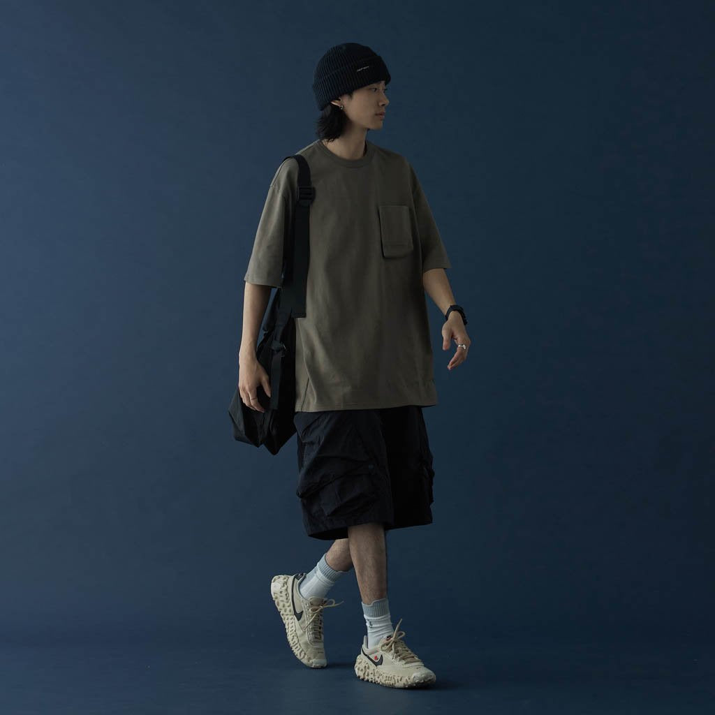 "Archetype-01" 3D Pocket Tee #Mud [GOOPi-22SS-MAY-02]