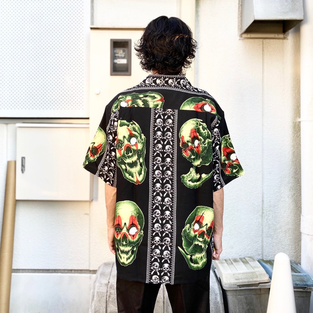 56 TATTOO STUDIO | S/S HAWAIIAN SHIRT (TYPE 1) #BLACK [56TS-WM-HI06]