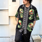 56 TATTOO STUDIO | S/S HAWAIIAN SHIRT (TYPE 1) #BLACK [56TS-WM-HI06]