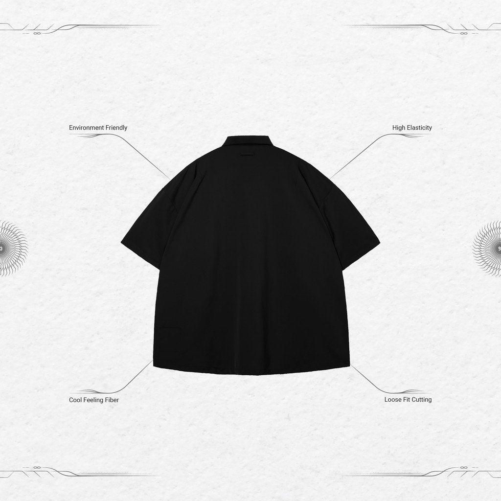GOOPiMADE | グーピーメイド 「GNV-07」 Soft Box Polo Shirt #Shadow