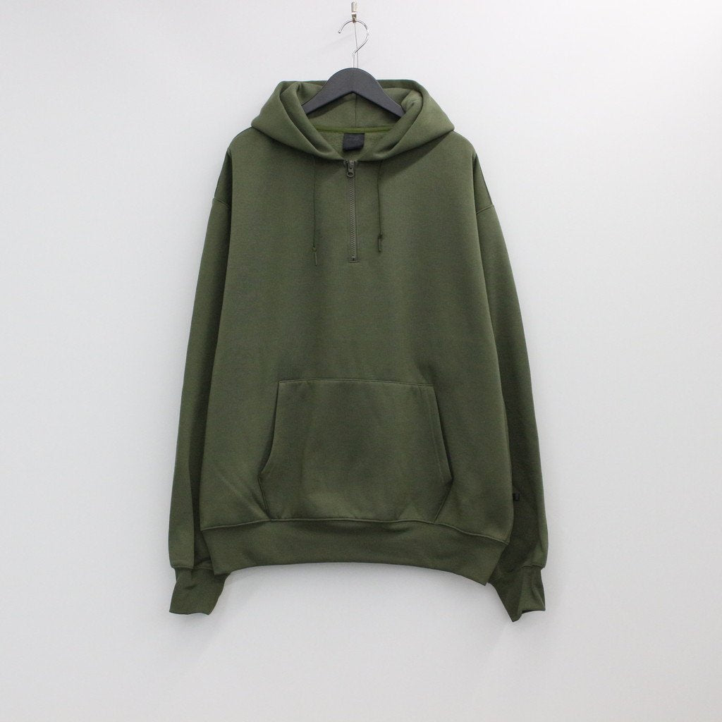 TECH HALF ZIP SWEAT SHIRTS #OLIVE GREEN [BE-51022W]