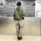 TECH HALF ZIP SWEAT SHIRTS #OLIVE GREEN [BE-51022W]