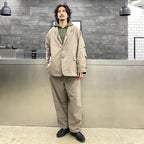 TECH HALF ZIP SWEAT SHIRTS #OLIVE GREEN [BE-51022W]