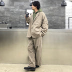 TECH HALF ZIP SWEAT SHIRTS #OLIVE GREEN [BE-51022W]