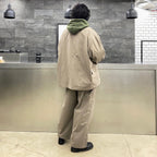 TECH HALF ZIP SWEAT SHIRTS #OLIVE GREEN [BE-51022W]